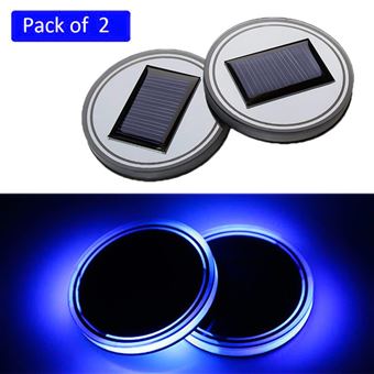 20 Sur 2pc Coupe Solaire Pad Accessoires Voiture Lumiere Led