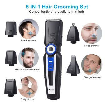 Tondeuse barbe et cheveux - Rasoir électrique waterproof pour