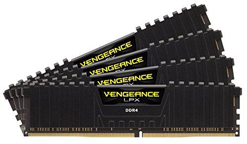 Corsair Vengeance LPX 16Go (4x4Go) DDR4 3000MHz C16 XMP 2.0 Kit de Mémoire Haute Performance avec Airflow Ventilateur - Noir