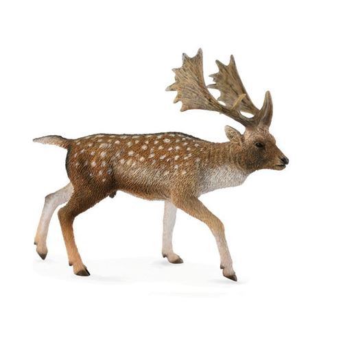 Collecta Woodlands - Figurine masculine de cerfs communs en daim - Modèle authentique peint à la main