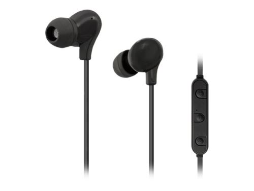 Qoltec - In-ear hoofdtelefoons met micro - inwendig - Bluetooth - draadloos - zwart