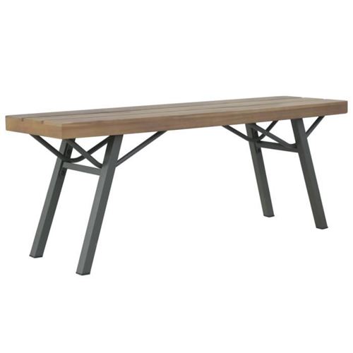 Vidaxl Marron Banc De Jardin 120 Cm Bois D'acacia Solide - Image 1