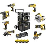 Pack 8 outils XR 18V 4x5Ah Li-Ion avec coffret DeWalt