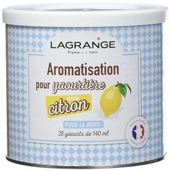 Lagrange Aromatisation Citron pour Yaourts 500 g - Lot de 4