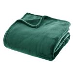 Plaid Damier Olive Amadeus 130x170 Cm - Couverture Douce Et Chaleureuse Pour Canapé Et Lit