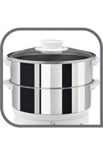 SEB VC1451 Convenient - Cuiseur vapeur - 900 Watt - Blanc/inox