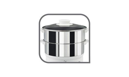 Seb Blanc/Inox Vc1451 Convenient - Cuiseur Vapeur - 900 Watt - Image 1