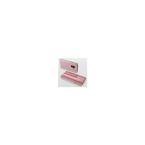 Coque Rabat Miroir Rose pour Samsung Galaxy A70 - Housse Etui Case Protection Clear View [Phonillico®]