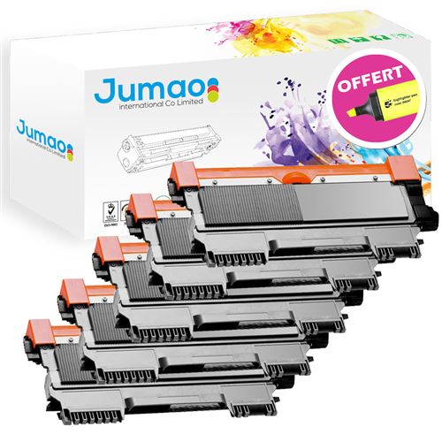 Lot de 5 Toners type Jumao compatibles pour Brother DCP-7055W 7055 7057 7057E
