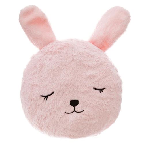 Coussin lapin - L 27 cm x l 27 cm - Rose