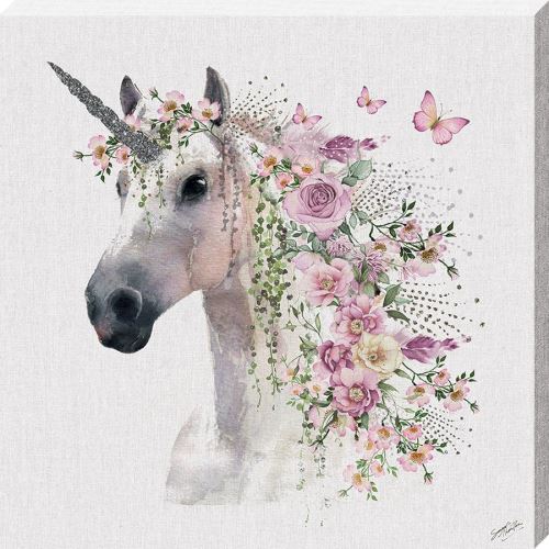 Summer Thornton imprimée Unicorn 40 x 40 x 3.8 cm