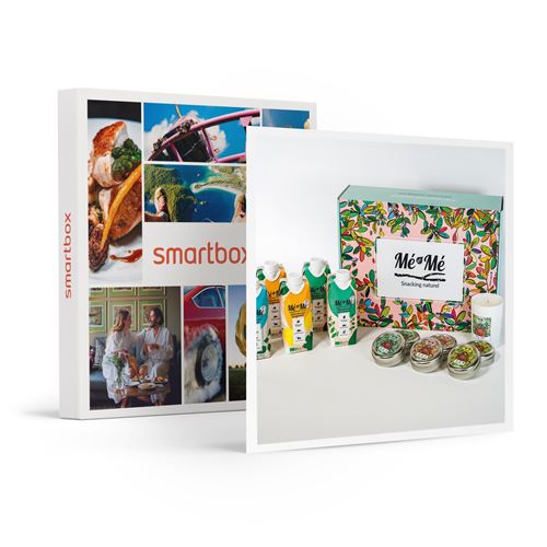 SMARTBOX - Box de boissons et bonbons sains, bio et français avec bougie livrée à domicile - Coffret Cadeau