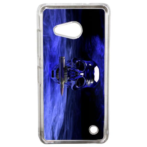 Coque Blue Skull Compatible Lumia 550 Transparent