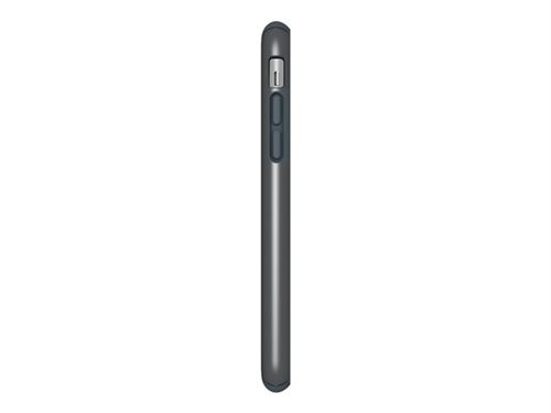 Speck Presidio Metallic - Coque de protection pour téléphone portable - polycarbonate, IMPACTIUM - gris orageux, gris tungstène métallisé - pour Apple iPhone X