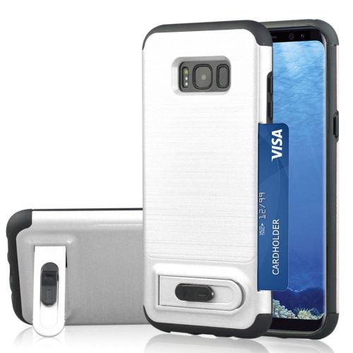 Galaxy S8 Coque Protection TPU Effet brossé Argenté ALS52618