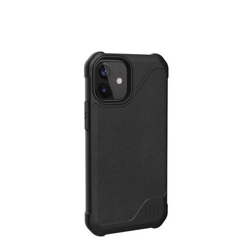 Non Communiqué Noir Uag Rugged Case For Iphone 12 Mini 5G [5.4-Inch] - Metropolis Lt Leather Black - Coque De Protection Pour Téléphone Portable - Robuste - Cuir Italien Souple - Armure De Cuir - Pour Apple Iphone 12 Mini - Image 1
