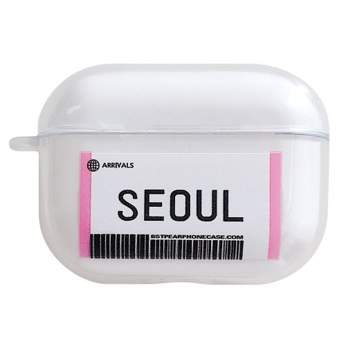 Coque En Silicone Modele De Billet D Avion Seoul Pour Votre Apple Airpods Pro Accessoire Audio Achat Prix Fnac