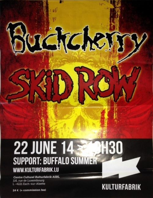 Buckcherry / Skid Row - 60x80 cm - AFFICHE / POSTER