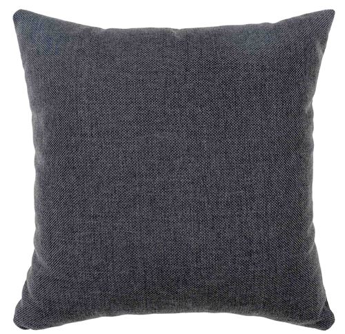 Coussin carré déhoussable en tissu coloris gris foncé - 40 x 40 x 10 cm -PEGANE-
