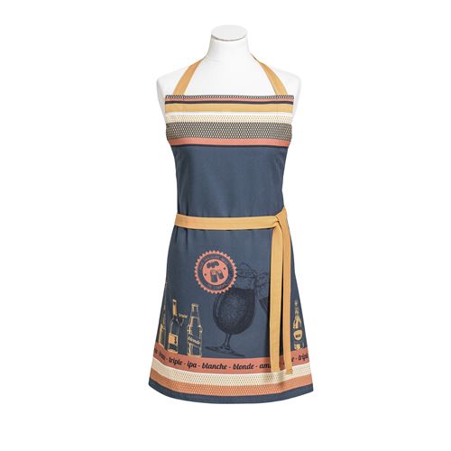 Coucke - Tablier Bières en Coton Multicolore - 76 x 85 cm