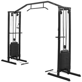 Vidaxl Centre D Entrainement A Cables 315 Cm Noir Accessoires De