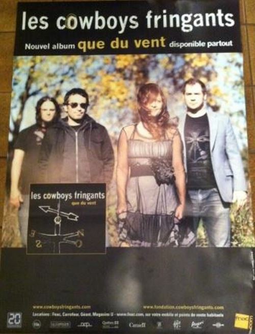 Les Cowboys Fringants - 70x100 cm - AFFICHE / POSTER