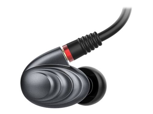 FiiO F9 PRO - In-ear hoofdtelefoons met micro - inwendig - bevestiging over het oor - met bekabeling - 3,5 mm-stekker - titanium