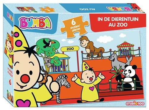 Studio 100 puzzle Bumba dans le zoo 6 pièces