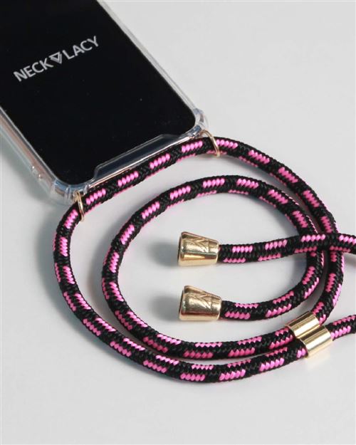 NECKLACY Étui de Protection Transparent avec Cordon de Serrage pour Apple iPhone XR
