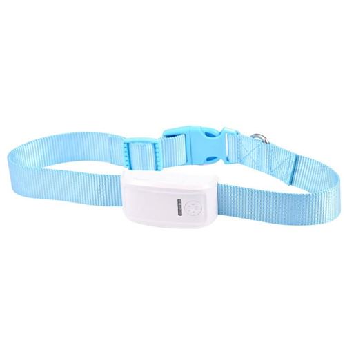 Collier Traceur GPS GSM Chien Chat Anti Perte Balise Gprs Localisation SMS Bleu - YONIS