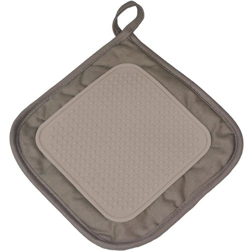 Manique 19 x 19 cm polycoton+silicone cuistot Taupe