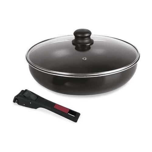 SITRAM Sauteuse Agile - Aluminium anti-adhesif - O 28 cm - Noir - Tous feux dont induction