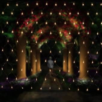Decoration De Noel Lumiere Led 10 02 Sur Filet Lumineux A Led 3 X 2 M Pour Decoration De Noel Fetes Interieur 8 Programmes De Changement De Lumiere Blanc Luminaires Exterieur Achat Prix Fnac