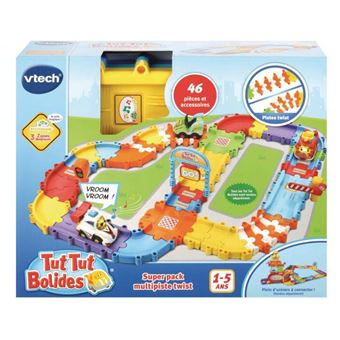 Pack jeu éducatif Vtech Tut Tut Bolides Multipistes Twist