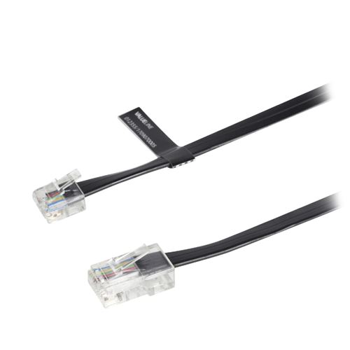 Valueline VLTP90310B100 Câble Téléphonique Rj12 (6p6c) Mâle - Rj45 (8p6c) Mâle 10,0 M Noir
