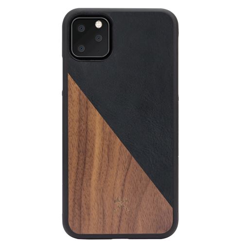Coque pour iPhone 11 Pro en bois véritable Noyer Noir Woodcessories EcoSplit