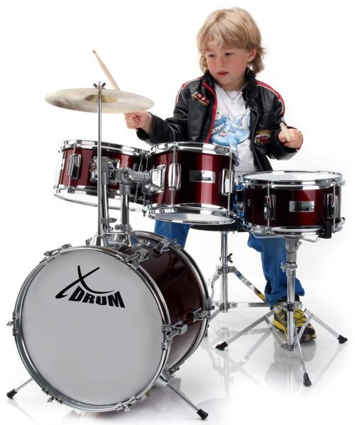 XDrum Junior batterie pour enfants rouge : : Instruments de musique  et Sono