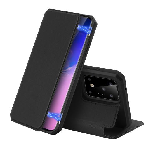 Etui en PU avec support couleur noir pour Samsung Galaxy S20 Ultra