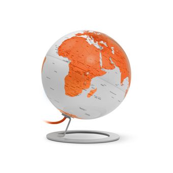 Globe terrestre iGlobe lumineux Orange