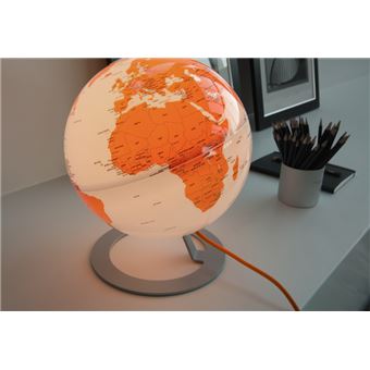 Globe terrestre iGlobe lumineux Orange