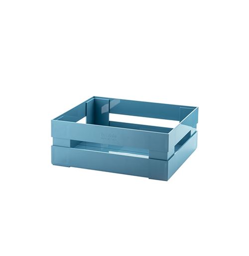 Grande cagette de rangement - L 30,5 cm x l 22,5 cm x H 11,5 cm - Bleu