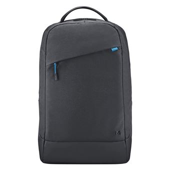 KAUKKO Sac à Dos Toile Noir-Gris – 18L Ordinateur 16 Pouces, Style Décontracté Urbain, Idéal Étudiant, Voyage & Quotidien