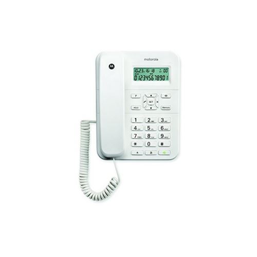 Motorola CT202 - Téléphone filaire avec ID d'appelant - blanc