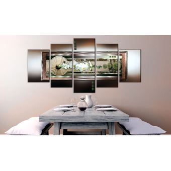 100x50 Tableau Zen Joli Zen Orchid In Gold Achat Prix Fnac