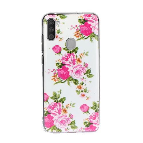 Coque en TPU noctilucent imd souple fleurs vives pour votre Samsung Galaxy A11