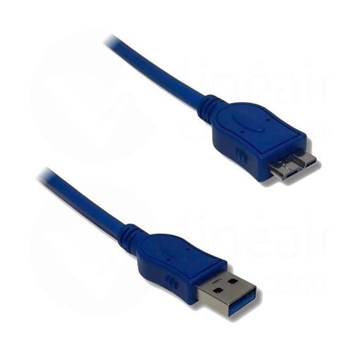 Câble usb 3.0 a mâle / micro b mâle