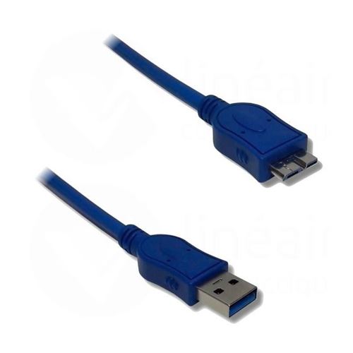 Adaptateur Plug it USB 3.0 A Mâle vers micro USB B Mâle