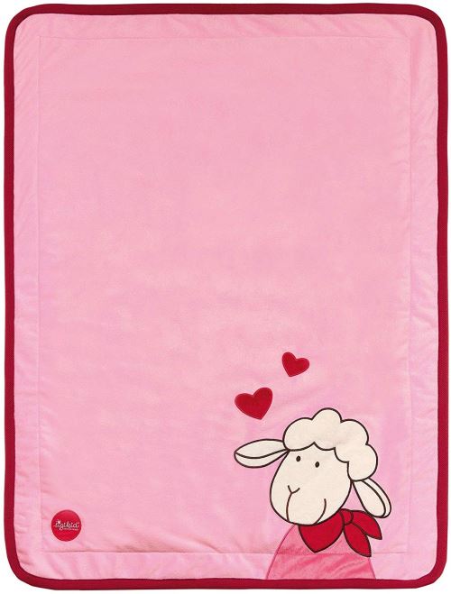 sigikid, 41556 Enfant Fille Couverture Microfibre 100x75 cm, Schnuggi Rose