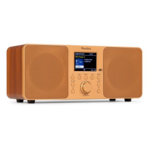 Audizio Genua Radio Dab+ Bluetooth 5.0 - Cuivre, Écran Couleur 2,8 Avec Télécommande