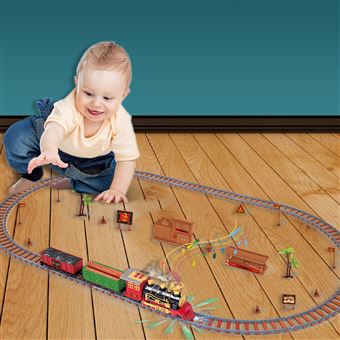 Train electrique pour enfants -16 accessoires de rails , cadeau de